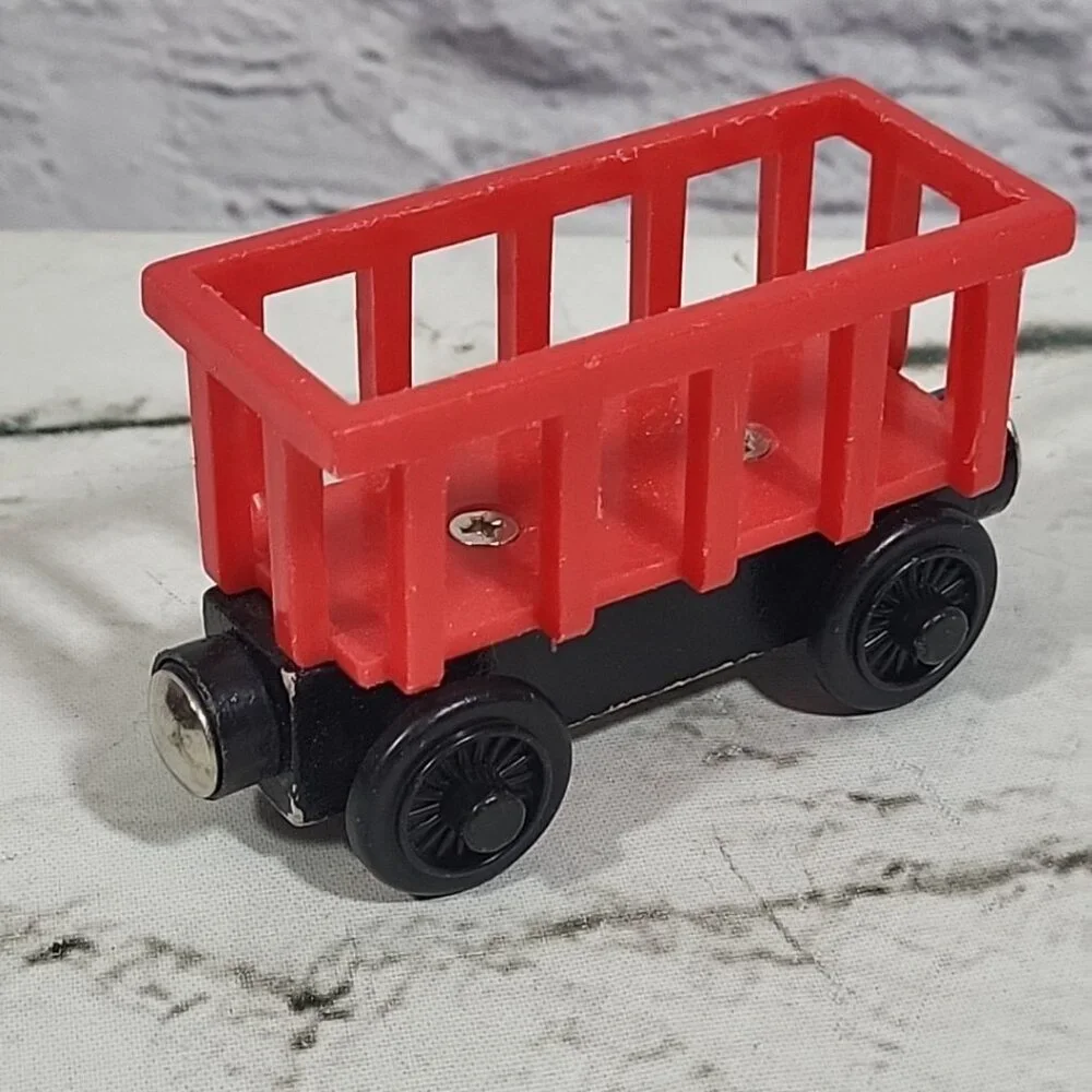 Thomas And Friends Magnetic Wooden Trains Lot‎ Of 7 James Toby Caboose Scrap Car